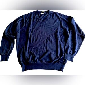 Peter Millar Mens Sweater Sz XLNavy Blue Cashmere Pima Cotton‎ Luxury Blend
